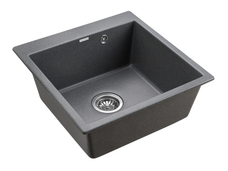 Кухонная мойка Paulmark KANTE 50 PM105152-DG 50х50 цвет серый